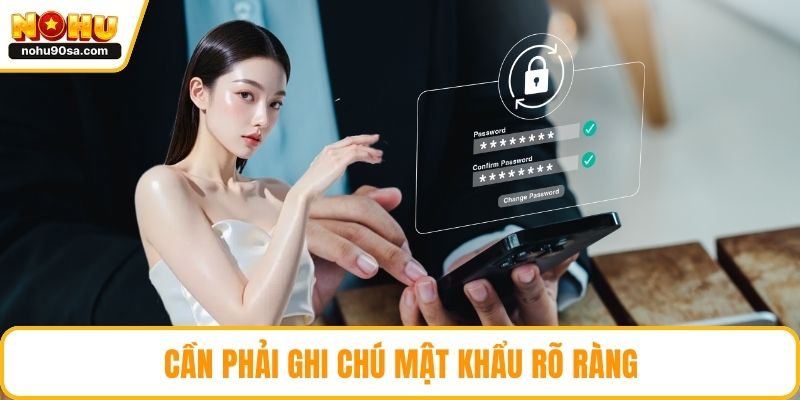 Quên Mật Khẩu NOHU90 | Hướng Dẫn Khôi Phục Nhanh Chóng 3 Cần phải ghi chú mật khẩu rõ ràng