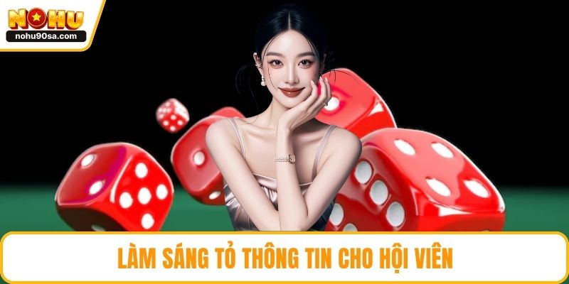 Miễn Trừ Trách Nhiệm - Bảo Vệ Quyền Lợi Minh Bạch Nhất 2 Làm sáng tỏ thông tin cho hội viên